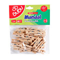 Bu-Bu Mandal 3Cm 40Lı Natural
