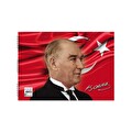 Keskin 25*35 15 Yapral Spiralli Karton Kapak Atatürk Resim Defteri
