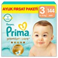 Prima Premium Care Aylık Fırsat Paketi 3 Beden 144'lü