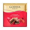 Godiva Kare Çikolata Çilekli Sütlü 60 g