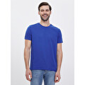 Loft Bisiklet Yaka T-Shirt  Koyu Mavi