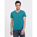 Loft V Yaka T-Shirt Yeşil