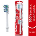 Colgate 360 Pilli Optik Beyaz Platinum Beyazlatıcı Yumuşak Diş Fırçası Yedek Başlık 1+1