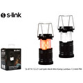 S-Link 12+21 Led Işıklı Alevli Mini Kamp Lambası