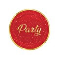 Roll-Up Party Dreams Karton Tabak Parti Zamanı Kırmızı Renk 23cm 8'li