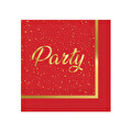 Roll-Up Party Dreams Peçete Parti Zamanı Kırmızı 20 adet