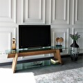 NEOstill - Ahşap TV Sehpası Woodn Glass TV202