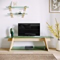 NEOstill - Ahşap TV Sehpası Woodn Glass TV203