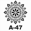 A-47  Artebella Stencil 20X20 Cm