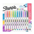 Sharpie S-Note Keçeli Fosforlu Kalem 12'Li Hediyelik Karışık Renkli Yazım İşaretleme Ve Boya Kalemi Seti