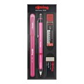 Rotring Visuclick Versatil 0.7 Uçlu Kalem + 2B Uç + Jel Kalem + Hediye Silgi Pembe Renkli Kalem