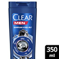 Clear Men 3'ü 1 Arada Şampuan & Duş Jeli Arındırıcı Kömür Saç Yüz Vücut İçin 350 ml