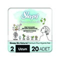 Sleepy Bio Natural Premium Plus Hijyenik Ped Uzun 20'li
