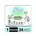 Sleepy Bio Natural Premium Plus Hijyenik Ped Normal 24'lü