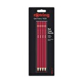 Rotring Kırmızı Kurşun Kalem 4'Lü Kırmızı Renkli Başlık Kalemi