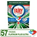 Fairy Platinum Plus Ultra Temizlik Bulaşık Makinesi Deterjanı Kapsülü 57 Yıkama Limon Kokulu