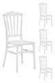 4 Adet Artemis Beyaz Sandalye / Balkon-bahçe-mutfak