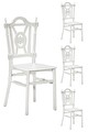 4 Adet Keops Beyaz Sandalye / Balkon-bahçe-mutfak