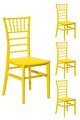 4 Adet Soho Sarı Sandalye / Balkon-bahçe-mutfak