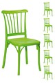 6 Adet Violet Yeşil Sandalye