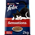 Felix Sensations Yetişkin Kediler İçin Sığır Ve Tavuk Etli Kedi Maması 2 kg
