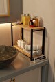 BANYO DÜZENLEYİCİ 2 RAFLI METAL MASA ÜSTÜ ORGANİZER - ATLANTİK ÇAM