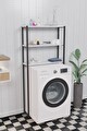 ÇAMAŞIR MAKİNASI ÜSTÜ 3 RAFLI BANYO DÜZENLEYİCİ WC KLOZET ÜSTÜ RAF - BEYAZ