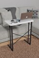 METAL AYAKLI LAPTOP SEHPASI KAHVALTI MASASI ÇALIŞMA SEHPASI 60X35 - BEYAZ 