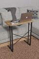 Metal Ayaklı Laptop Sehpası Kahvaltı Masası Çalışma Sehpası 60x35 - Atlantik Çam 