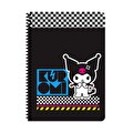 Kuromi A4 80 Yaprak Çizgili Spiralli Karton Kapak Defter