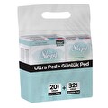 Sleepy Bio Natural Ultra Uzun Ped 20'Li + Günlük Ped Uzun 32'Li