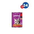 Whiskas Sığır Etli Konserve Kedi Maması 400 GrX24'lü