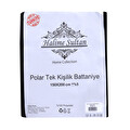 Halime Sultan Polar Tek Kişilik Battaniye Siyah
