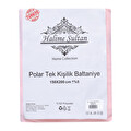 Halime Sultan Polar Tek Kişilik Battaniye Pudra