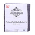 Halime Sultan Wellsoft Tek Kişilik Battaniye  Antrasit
