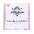 Halime Sultan Wellsoft Tek Kişilik Battaniye  Pudra