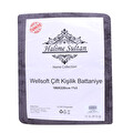 Halime Sultan Wellsoft Çift Kişilik Battaniye  Antrasit