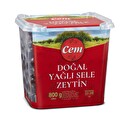 Cem Doğal Yağlı Sele Siyah Zeytin 231-290 800 g