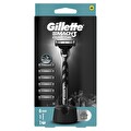 Gillette Mach3 Charcoal Makine+Stand