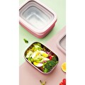 Dikdörtgen Saklama Kabı 820 Ml Pembe