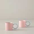 English Home Angled Açık Pembe Kahve Fincan Takımı Açık Pembe 90 ml