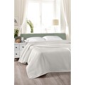 Cotton Collectıon Çift Kişilik Düz Beyaz Pike 200X220