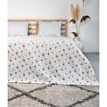 Cotton Collectıon Çift Kişilik Çiçek Desenli Pike 200X220