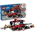 Lego® 60443 City Ferrari Arabalı F1 Pit Stop ve Pit Ekibi