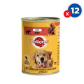 Pedigree Biftekli Konserve Köpek Maması 400 GrX12'li