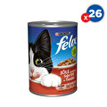 Felix Konserve Sığır Etli Ve Tavuklu Kedi Maması 400 GrX26'lı