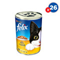 Felix Konserve Tavuklu Kedi Maması 400 GrX26'lı