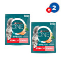 Purina One Somonlu Kısırlaştırılmış Kedi Maması 800 GrX2'li