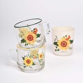 Rakle Sun Flower Stackable Kupa 180cc ve Mum Seti 100gr