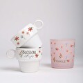 Rakle Blossom&Glow Stackable Kupa 105 cc ve Mum 100gr Seti